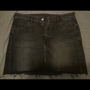 Black Jean Skirt